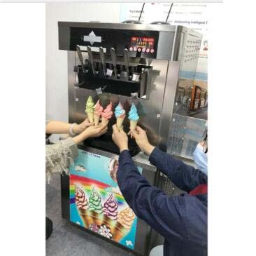 五种口味彩虹软冰淇淋机